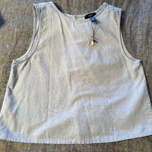 Aqua swim button up tank